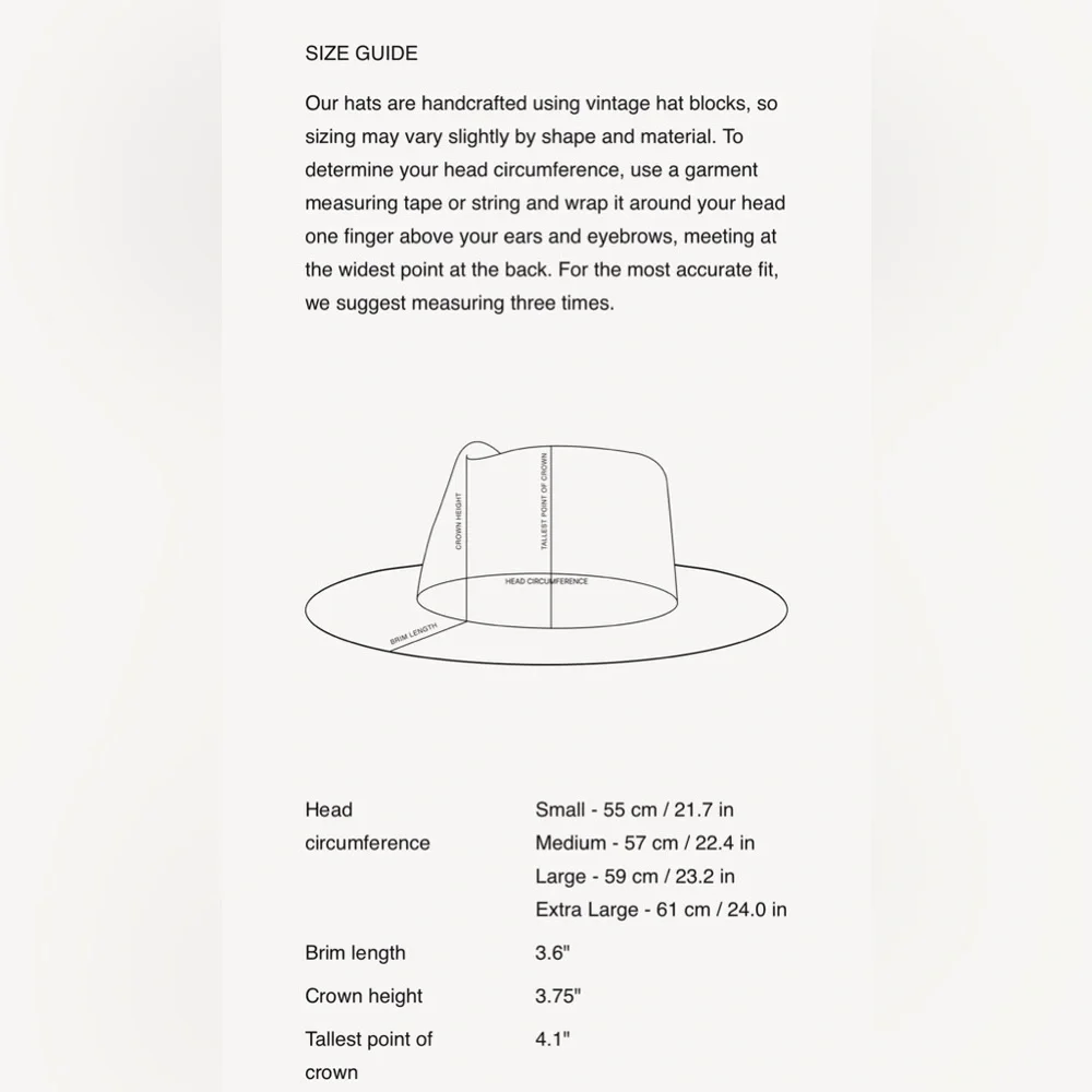 Janessa Leone Cameron Straw Hat Size Medium - Picture 8 of 8